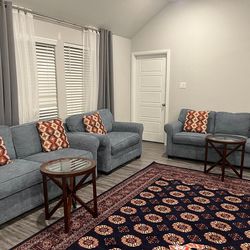 Beautiful Living Room Set with end tables