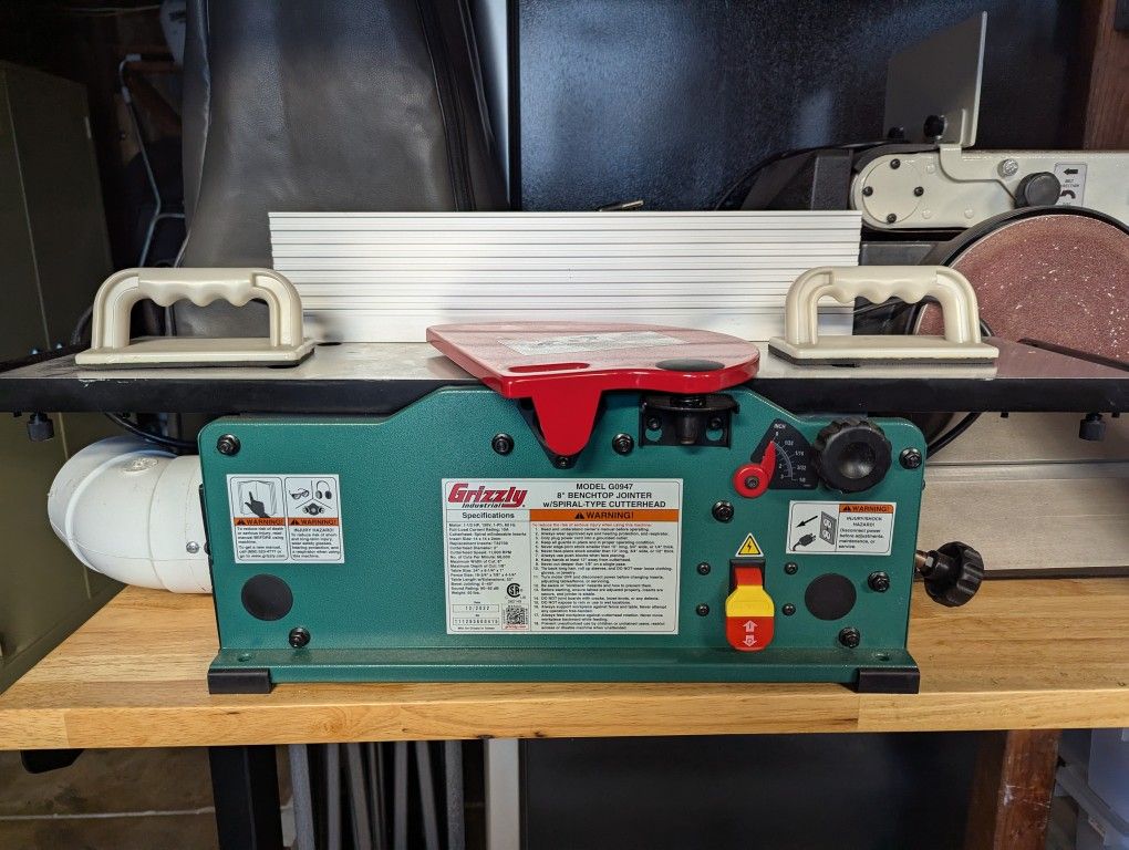 Bench Top Jointer Grizzly G 0947 8"