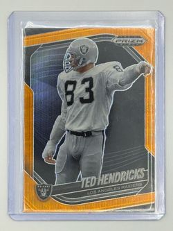 2025 Panini Prizm Black Ted Hendricks /60 Parallel - Los Angeles Raiders