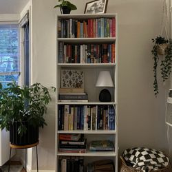 White Bookshelf Medium Size