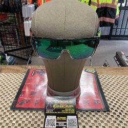BOMBER Buzz-Bomb Green Mirror Safety Glasses 