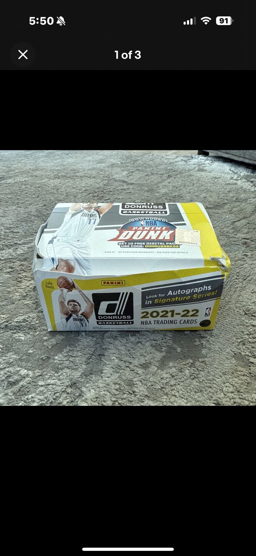 NBA 2021-22 Donruss Basketball Trading Card Retail Box