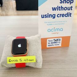 APPLE WATCH SERIES 5 40MM UNLOCKED NEW IN BOX $1 DOWN TODAY REST IN PAYMENTS.NO CREDIT CHECK 