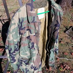 Army Jacket And Fleece Liner Early '80s