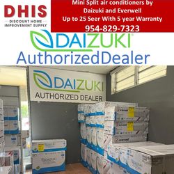 Mini Split Air Conditioners By Daizuki and Everwell Available with Heat Pump Up to 25 Seer