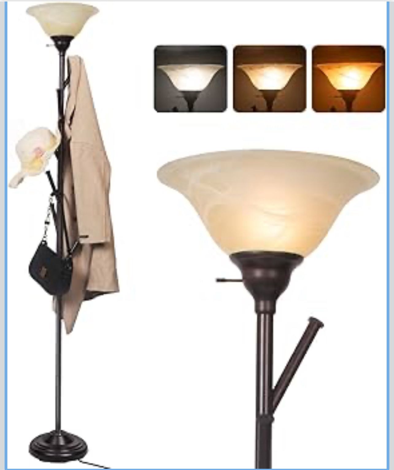 Lamp W/ Coat Rack #2349