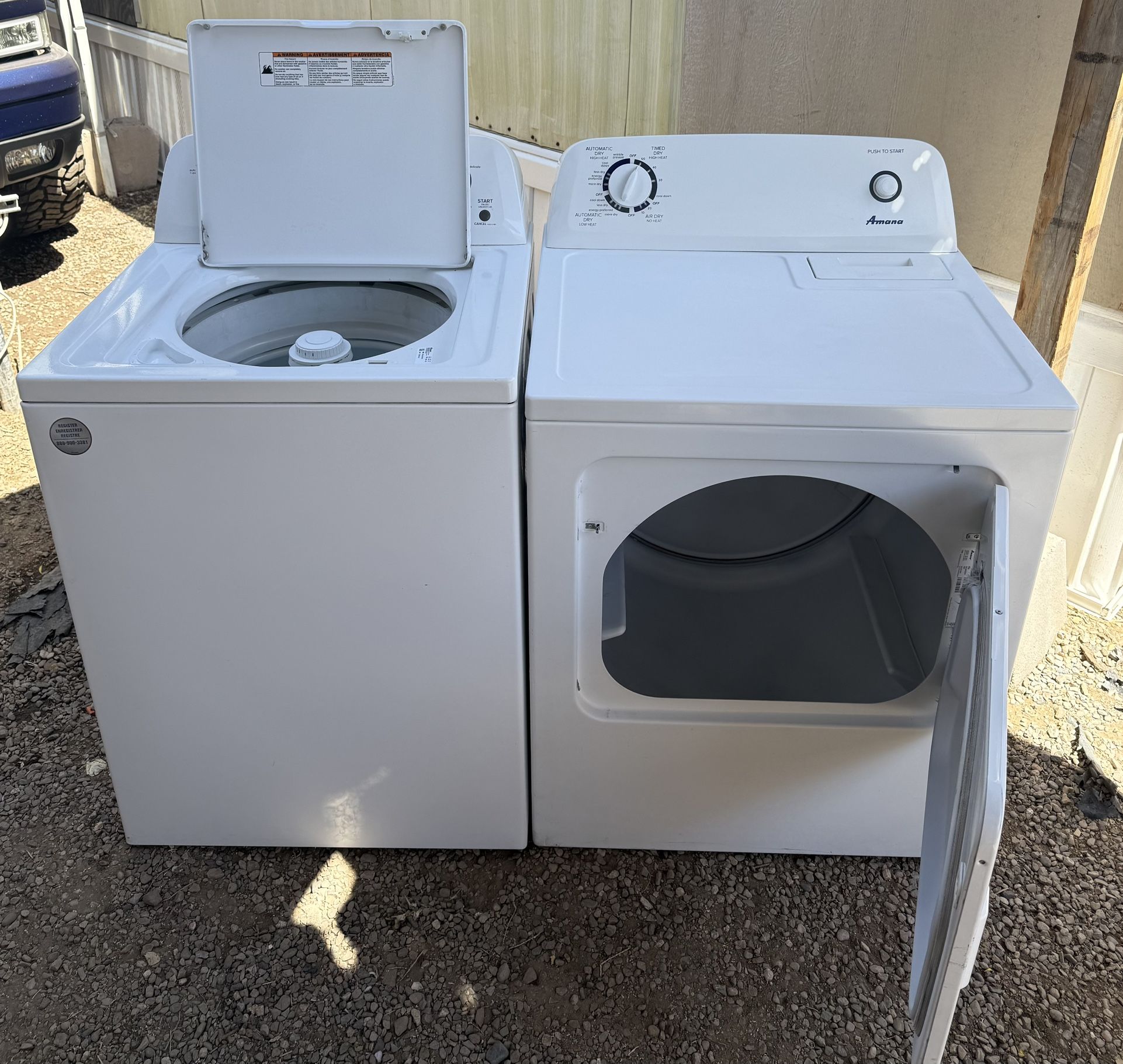 Washer And Dryer Electric Set Amana High Efficiency