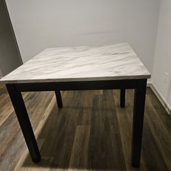 Counter height, marble table