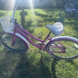 BEACH CRUISER bike PINK 26” wheels bicycle ready to ride 