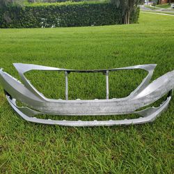 NEW Painted - Front Bumper Cover for 2015 2016 2017 Hyundai Sonata 2.4L - SILVER
