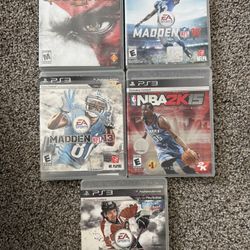 Set Of 5 Games PS3