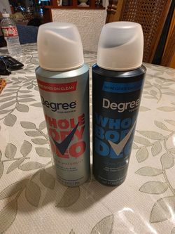 DEGREE DEODORANTS WHOLE BODY DEODORANT
