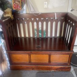 Antique Church Bench
