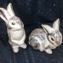 Poole Pottery Stoneware Bunny Figurines