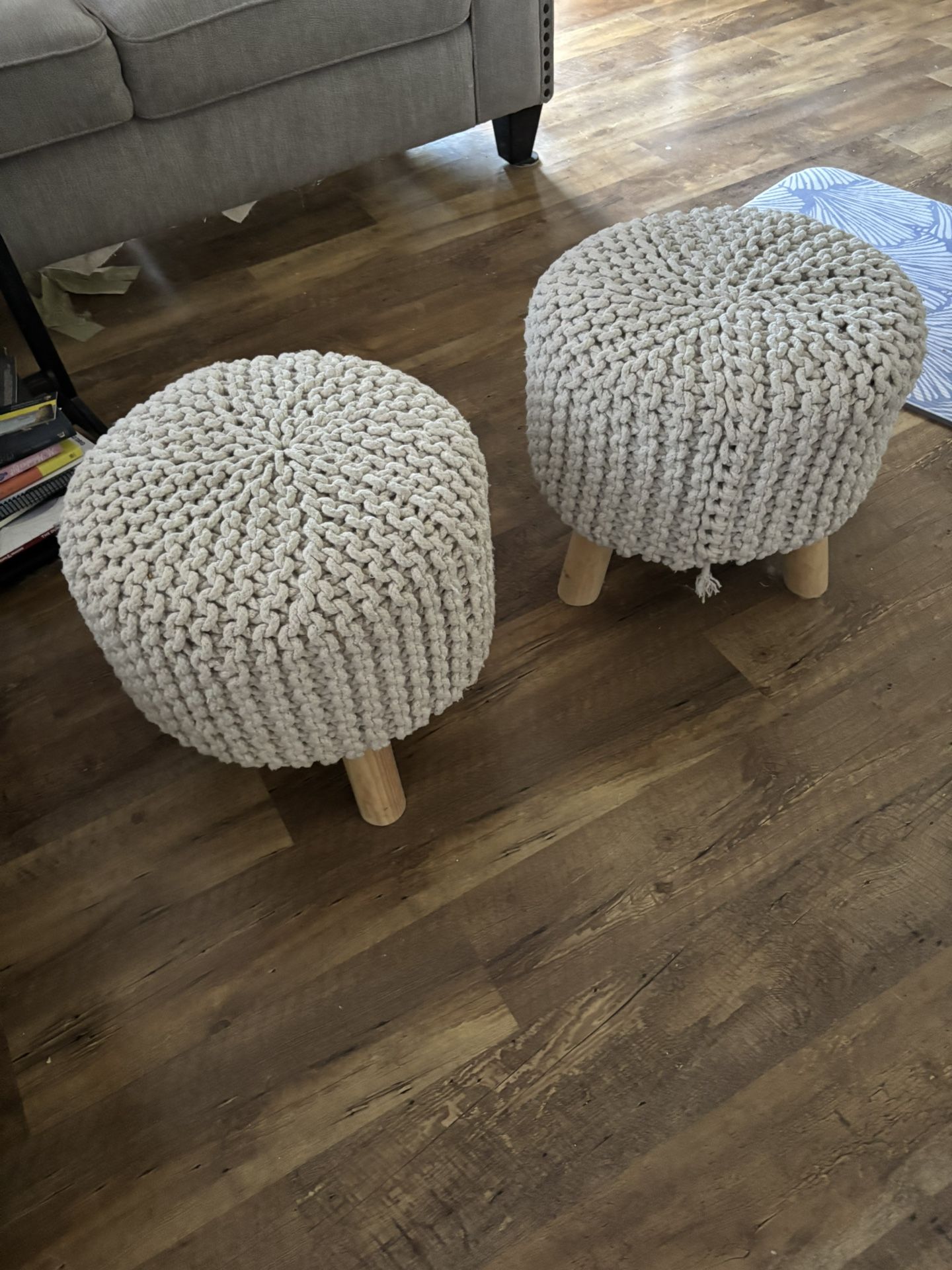 Pair Ottomans
