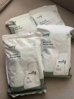 Motif Medical Breastmilk Storage Bags- New/NEVER OPENED/ Total 400 Bags