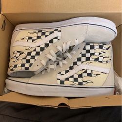 Flame Vans , Filas , Suede Jordan 12’s, Yeezy 350s Read Description