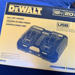 DEWALT 12V to 20V MAX Lithium-Ion Dual Port Jobsite Charging Station with (2) USB Ports 