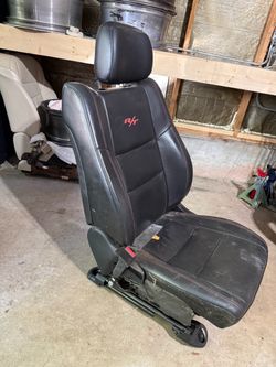 Dodge R/T Black Leather Car Seat