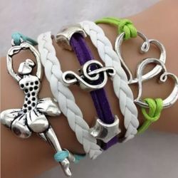 Ballerina And Music Lover Bracelet