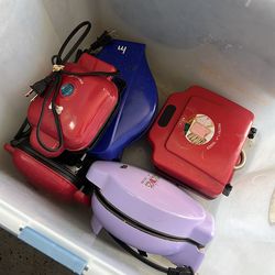 BUNDLE: waffle maker Donut maker/dog treat maker/cake pop maker/ pastry tart maker