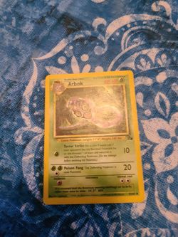 Arbok Pokemon Card