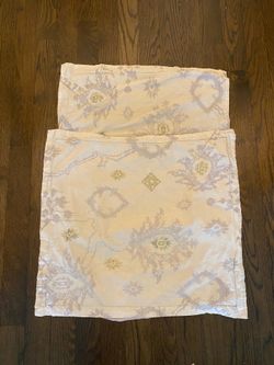 2 Anthropologie Euro Sham Covers
