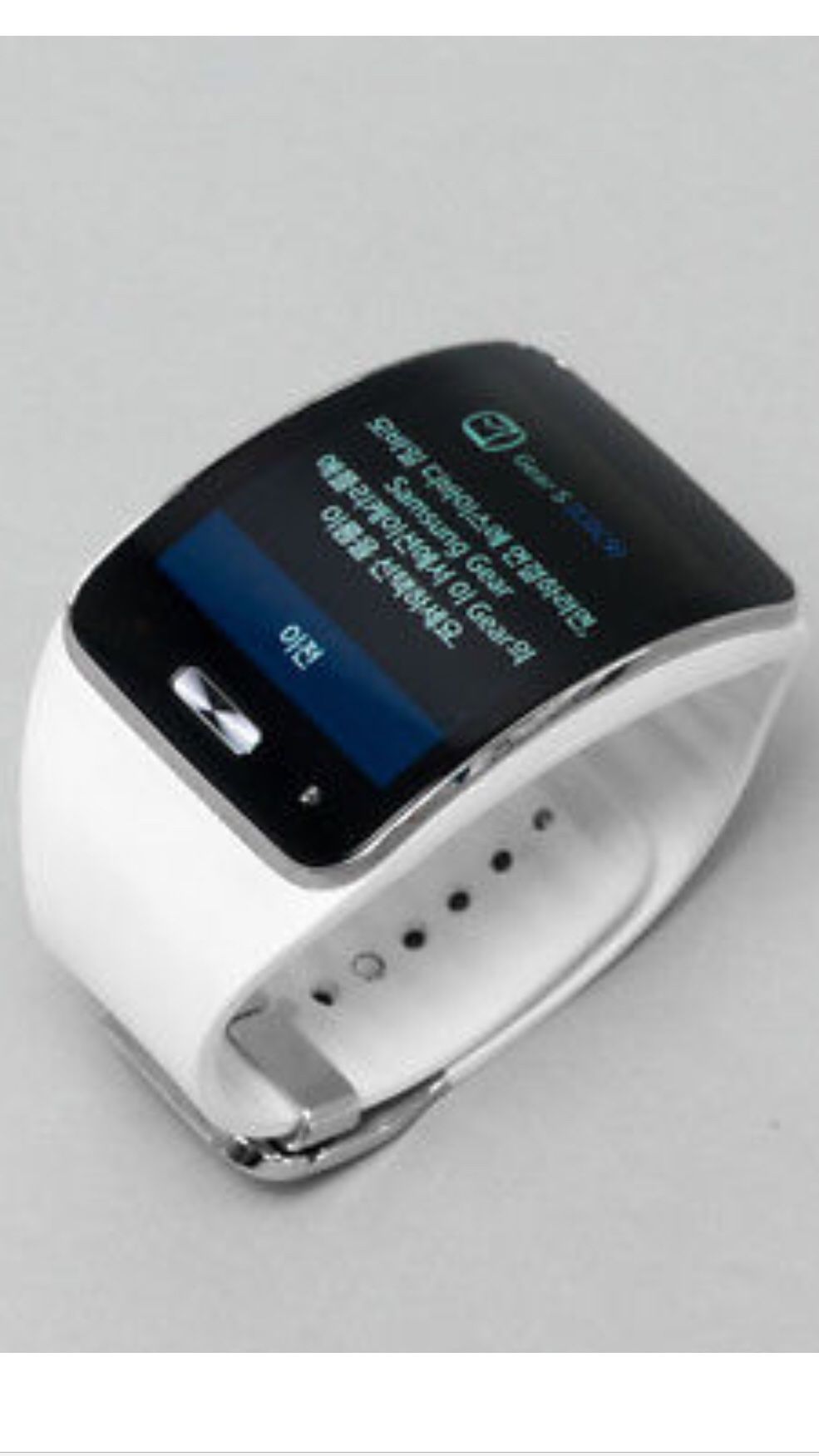 New Samsung SM-R750A,Galaxy Gear S,White Curved AT&TSmartwatch