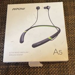 Mpow Wireless Headset Active Noise Cancelling