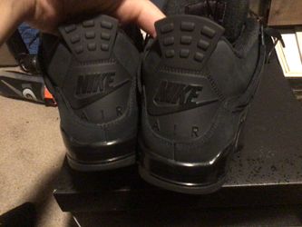Jordan 4 black cat used good condition