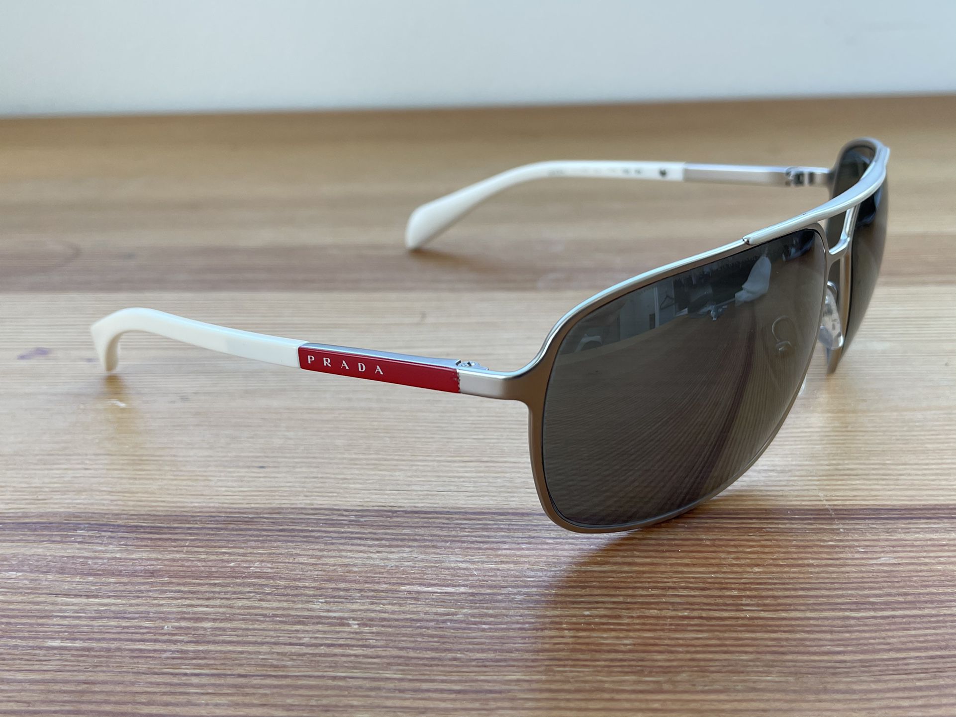 White PRADA sunglasses W/ Out Case