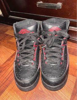 Air Jordan 2 High-Top Sneakers Black Red