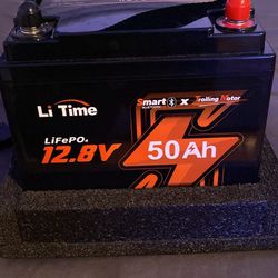 Li Time Bateria Marina De 12 .8 V 50 Ah