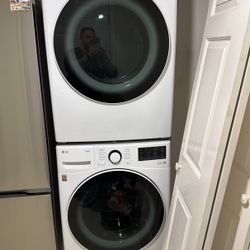 Stackable LG Washer And Dryer Electric 