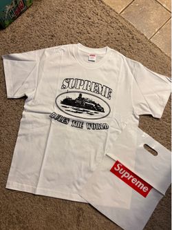 Supreme x Corteiz Rules the World White T-Shirt | Size M | NO FLAWS PREOWNED