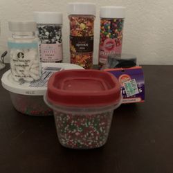 ✨ Lot of Sprinkles – Mostly New & Unopened ✨  Perfect for bakers, decorators, or anyone who loves adding a little sparkle to their sweets! Cakes, cook