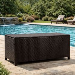 120 Gallon Outdoor Storage Box BLACK