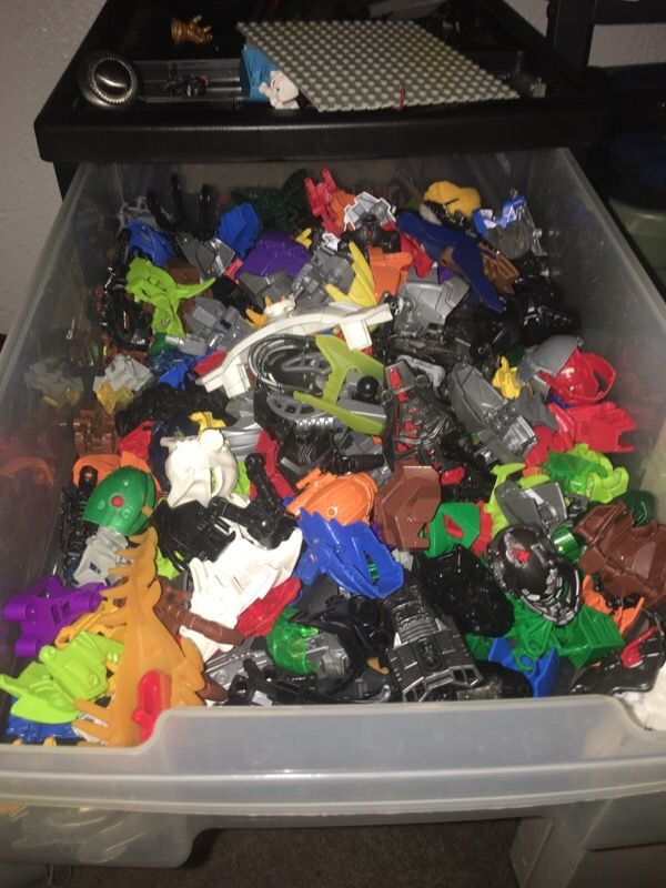 Bionicle, Hero Factory, and random lego pieces