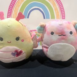 SQUISHMALLOWS BALIA THE BUTTERFLY & AXILOTO - 6 INCH PLUSHIES