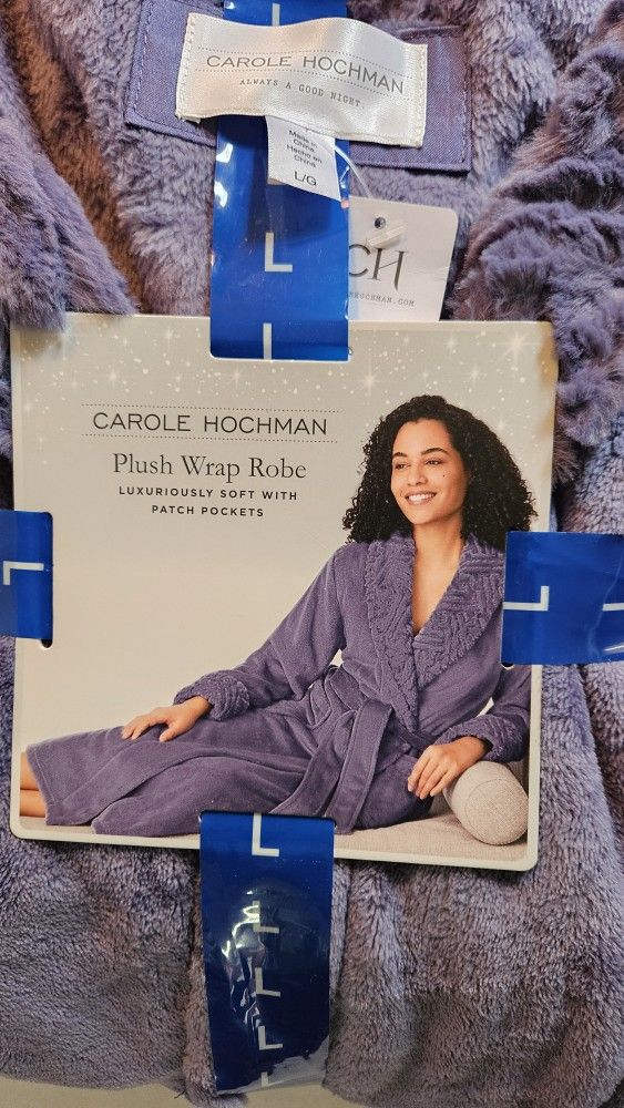 PLUSH WRAP PURPLE ROBE*FIRM PRICE*