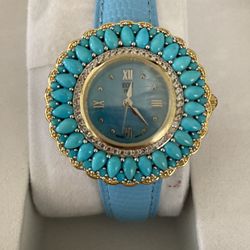 Cartier Turquoise Yellow Gold Watch