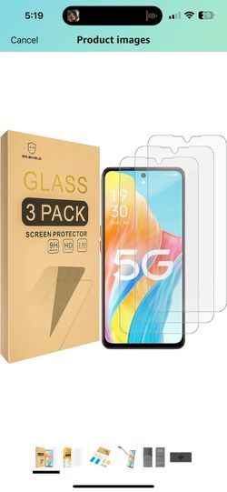 Mr.Shield [3-Pack] Screen Protector For Oppo A98 5G / Oppo F23 5G / Oppo A1 5G [Tempered Glass]