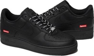 Supreme Nike Air Force 1 Low Black Jordan 3 4 5 8 10 12 14 ASICS