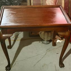Vintage Queen Anne Style Tea Table