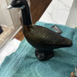 Vintage Avon Canada Goose EMPTY Glass Bottle/Decanter 1973-74