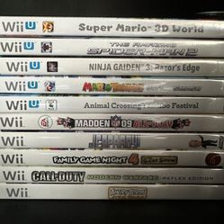 Nintendo Wii & Nintendo Wii U Games (brand new sealed) 