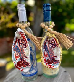 Handmade oyster shell ornaments – baseball/coaches gift/ host hostess gift