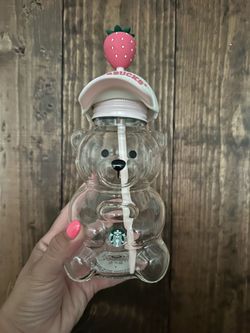 Starbucks bearista glass cup