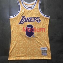 Size Medium Lakers Bape Jersey And Shorts🔥🏀New NBA Jerseys Are In!! Tons Of Options!