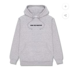 Rastaclat ‘Seek The Positive’ Grey Hoodie | Unisex Small